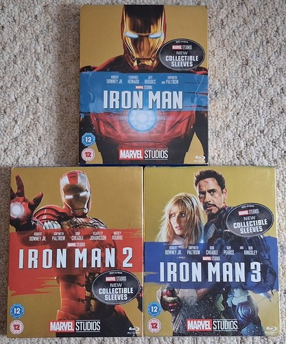 Iron man trilogy blu - iron, blu-ray
