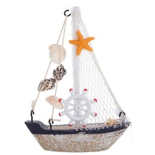 Mini barca a vela in legno in miniatura barca a vela navi decorazioni