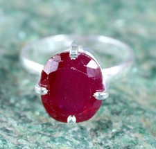 Anello Uomo Zaffiro Rosso