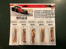 TONKA POLISTIL LOTTO N°5 CONTATTI STRISCIANTI MM 70 PER PISTE VINTAGE FONDO MAG.
