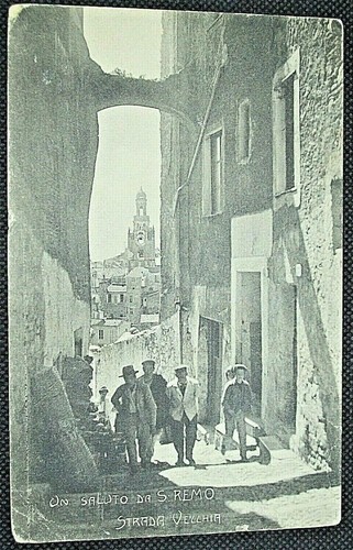 Antica cartolina saluto da - un,