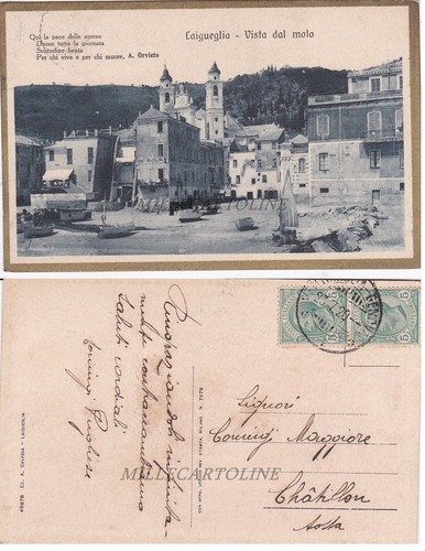 Laigueglia vista dal - vista, molo