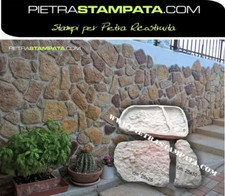 Stampo finta pietra - x,