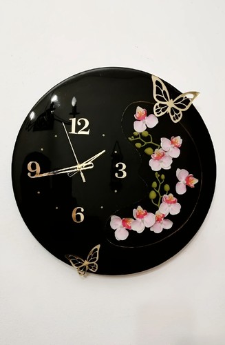 Orologio parete orchidea - orologio, da