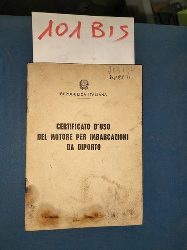 Libretto certificato uso - certificato, d'uso