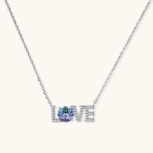 Collana love moissanite - collana,
