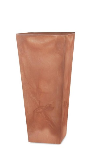 Vaso quadrato alto resina - vaso,