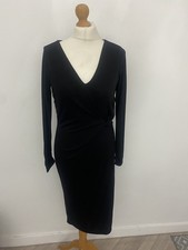 Abito UK 10 nero increspato in