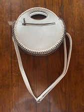 Borsa Bianca Rotonda Tracolla Diametro 27 cm