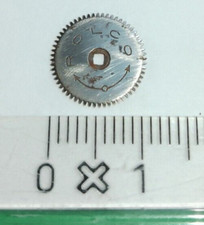 Orologio da Tasca Rolex ROLCO Recuperato Carica Ingranaggio Ruota Acciaio Luminoso 10-11mm