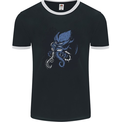 Shirt ringer uomo cthulhu - ringer,