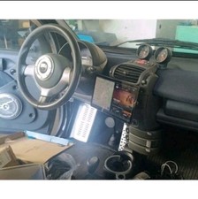 Kit  Supporto Porta Tablet Smart Fortwo 450 Sgancio Rapido Cassettino Cruscotto 