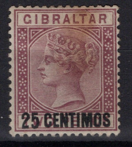 Gibilterra 1889 regina - gibilterra,