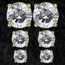 3 paia: Orecchini a perno in