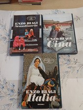 3 LIBRI ENZO BIAGI LA GEOGRAFIA SCANDINAVIA-ITALIA-CINA CON CUSTODIA