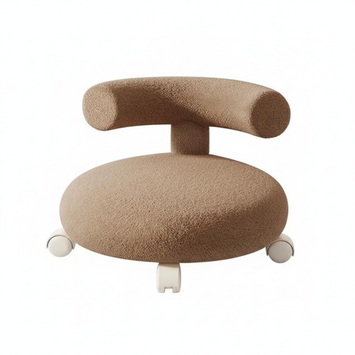 Sgabello basso con ruote - sgabello,