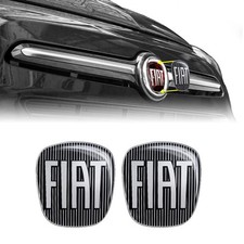 Adesivi 3D Logo Fiat Nero 2