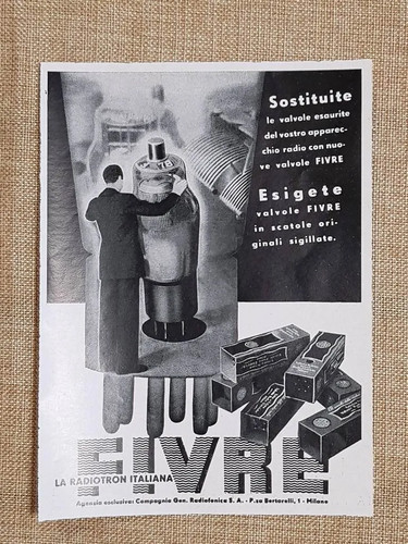 Pubblicità epoca anno 1937 - pubblicità,