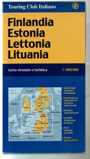 cartina stradale FINLANDIA ESTONIA LETTONIA LITUANIA ed. TCI
