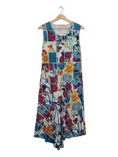 NICE CONNECTION Abito estivo Donna Abito Taglia IT 46 blu-rosso-giallo pallido