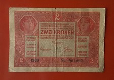BANCONOTA 2 KRONEN 1917