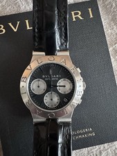 Bulgari Diagono CH35s Crono Automatico  Panda Dial Full Set Documenti Perfetto