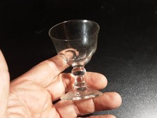 ANTICO PICCOLO BICCHIERE DA ROSOLIO IN VETRO SOFFIATO ALTEZZA 7 DIAMETRO 5,6 CM