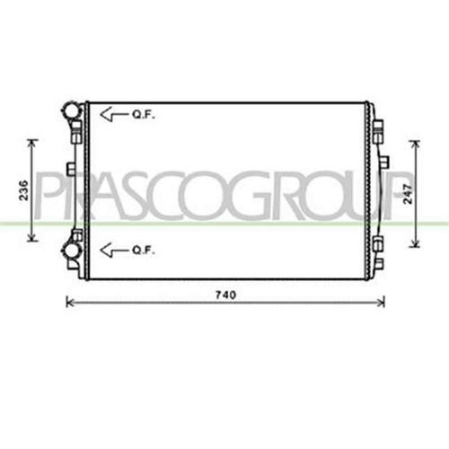 Radiatore per audi 5 - per, 3/5
