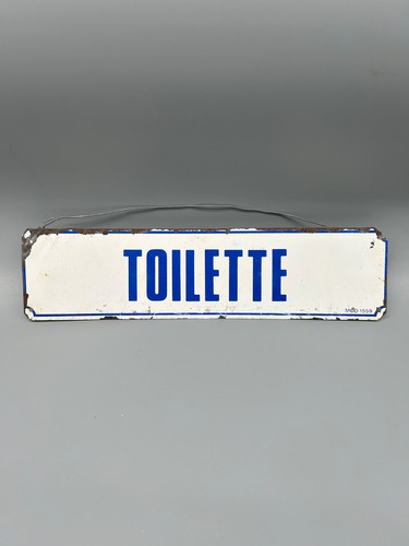 Targa smaltata toilette - smaltata,