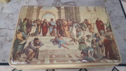 Rara scatola latta vintage - di,