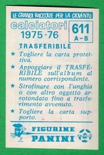 TRASFERIBILE CALCIATORI PANINI