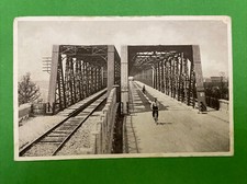 OSTIGLIA PONTE IN FERRO SUL PO MANTOVA VIAGGIATA 1933