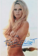 BRIGITTE BARDOT autografo