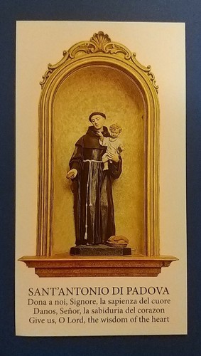 Santino holy card antonio - santino,