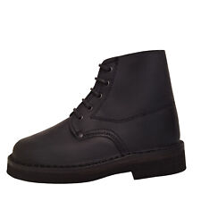 Scarpone scarponi uomo nero da lavoro in pelle vacchetta cuoio campagna montagna