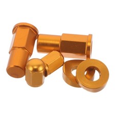  1 set di distanziali per bulloni e dadi di bloccaggio universali in alluminio