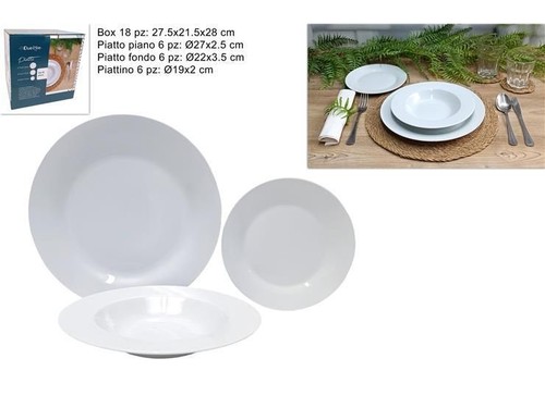 Set piatti pezzi in - piatti, 18