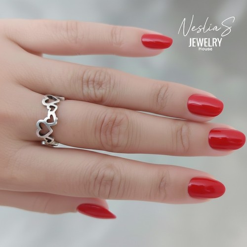 Anello cuore argento - cuore, d'argento