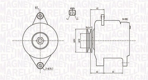 Generatore magneti marelli per - generatore,