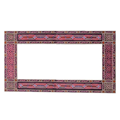 Cornice specchio viola