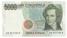 5000 LIRE BELLINI PRIMA SERIE