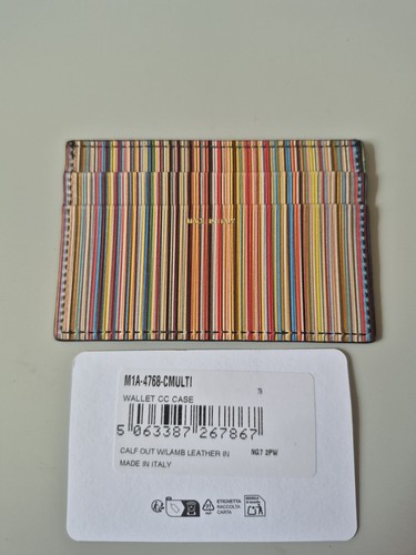 Portacarte righe firmato - portacarte, a