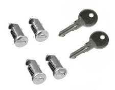 Set 4 serrature Atera 083 010 - 4 cilindri di chiusura/1 chiave - chiusura simultanea