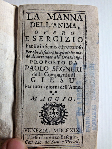 Manna dell anima ovvero - la, dell'anima