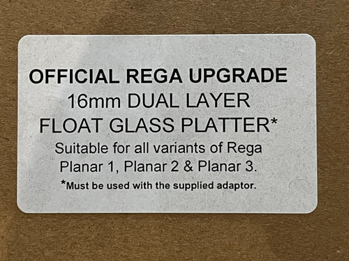 Rega 16mm piatto vetro - piatto,