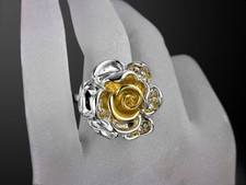 Anello Rosa Reale, Oro Giallo