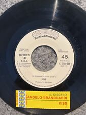 Kiss I Angelo Branduardi Il Disgelo 45 7’ Italy Jukebox + Original Strip !!!!!!!