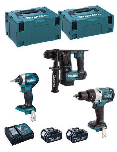Makita kit mk306rtj dhr171 - makita, +