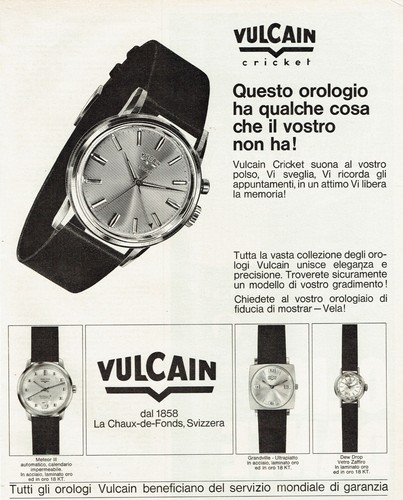 1966 vulcain watches - 1966, cricket