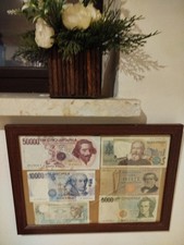 Quadro con  Banconote Lire